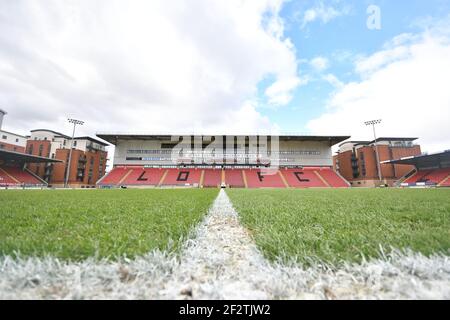 LONDRA, REGNO UNITO. 13 MARZO: Vista generale dello stadio prima della partita Sky Bet League 2 tra Leyton Orient e Scunthorpe riuniti al Matchroom Stadium di Londra sabato 13 marzo 2021. (Credit: Ivan Yordanov | MI News) Credit: MI News & Sport /Alamy Live News Foto Stock