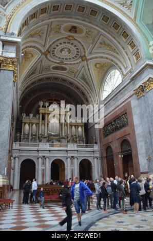 Affreschi della Basilica di Esztergom, Budapest, Ungheria Foto Stock