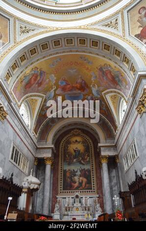 Affreschi della Basilica di Esztergom, Budapest, Ungheria Foto Stock