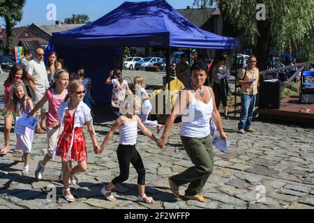 Il festival d'arte Romantic Angel a Lanckorona, Polonia. Foto Stock