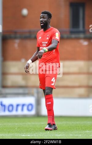 LONDRA, REGNO UNITO. 13 MARZO: Ousseynou Cissе di Leyton durante la partita Sky Bet League 2 tra Leyton Orient e Scunthorpe si sono Uniti al Matchroom Stadium di Londra sabato 13 marzo 2021. (Credit: Ivan Yordanov | MI News) Credit: MI News & Sport /Alamy Live News Foto Stock