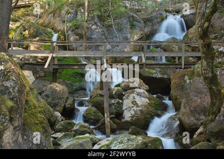 Cascate di Myra a Muggendorf in bassa Austria, Austria, Europa Foto Stock