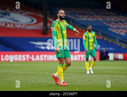 10 marzo 2021; Selhurst Park, Londra, Inghilterra; Premier League Football inglese, Crystal Palace contro West Bromwich Albion; Kyle Bartley di West Bromwich Albion Foto Stock