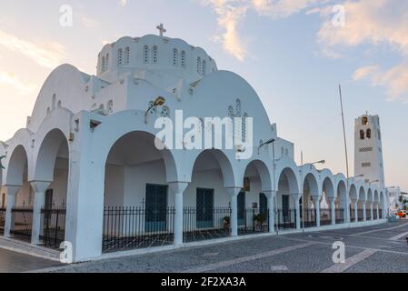 Cattedrale Metropolitana Ortodossa di Thira, Grecia Foto Stock