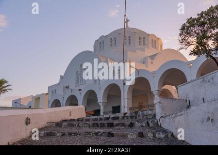 Cattedrale Metropolitana Ortodossa di Thira, Grecia Foto Stock
