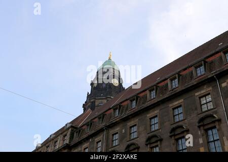 L'edificio nel centro storico di Dresda (punti di riferimento), in Germania Foto Stock