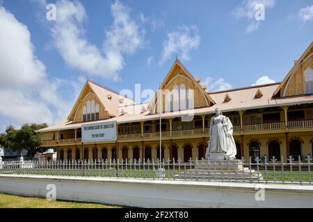 La Corte Suprema del giudice, l'alta Corte di Georgetown Guyana, Sud America Foto Stock