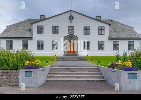 Ufficio del primo Ministro a Reykjavik, Islanda Foto Stock