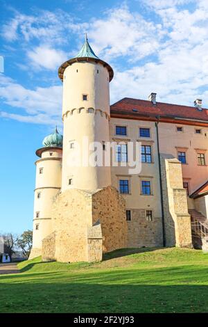 Vecchio castello reale a Nowy Wisnicz, Polonia. Foto Stock