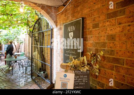 Mudgee caffè e caffetteria nel centro della città, New South Galles, Australia Foto Stock