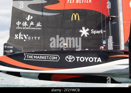 Auckland, Nuova Zelanda. 14 Marzo 2021. La 36a America's Cup presentata da PRADA, Emirates Team New Zealand (NZ), Auckland, Nuova Zelanda. 14 marzo 2021. Credit - Neil Farrin/Alamy Live News Foto Stock