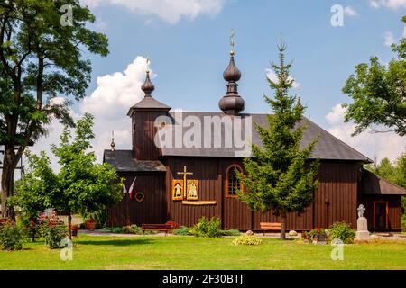 La chiesa ortodossa di San Nikity in Kostomloty, Polonia, Europa Foto Stock