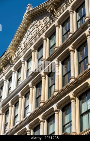 Gli edifici Woods Mercantile di Tribeca sono un punto di riferimento di New York City, Stati Uniti Foto Stock