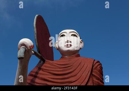 Monastero di Taung pu Lu a Mindat in Myanmar Foto Stock