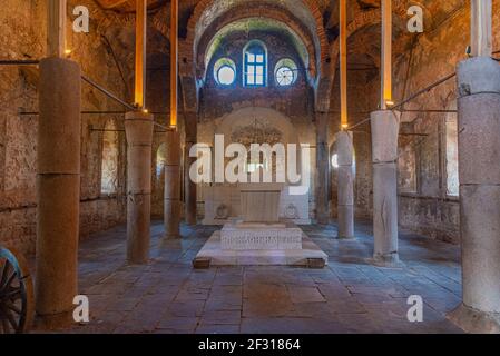 Perushtitsa, Bulgaria, 30 giugno 2020: Interno della chiesa di Arcangelo michele a Perushtitsa, Bulgaria Foto Stock