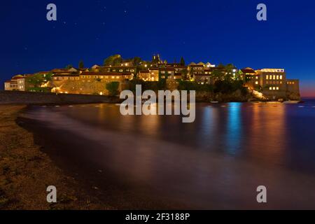 Isola di Sveti Stefan - Montenegro Foto Stock
