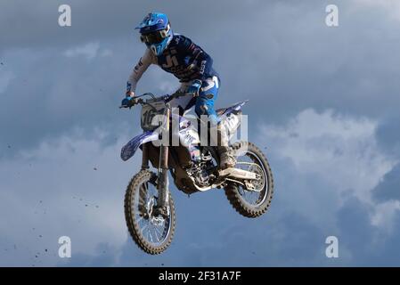 Pista Tazio Nuvolari, Mantova, Italia. 14 Marzo 2021. 161 - Alvin Ostlunf (SWE) Yamaha durante MX internazionali d'Italia 2021 - 125 Categoria, motocross - Foto Roberto Tommasini/LM Credit: LiveMedia/Alamy Live News Foto Stock