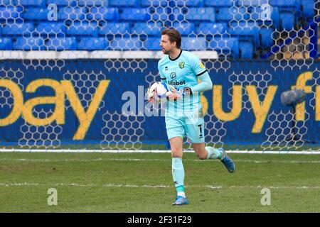 Sheffield, Regno Unito. 14 Marzo 2021. Tim Krul numero 1 di Norwich City a Sheffield, Regno Unito, il 14/3/2021. (Foto di Conor Molloy/News Images/Sipa USA) Credit: Sipa USA/Alamy Live News Foto Stock