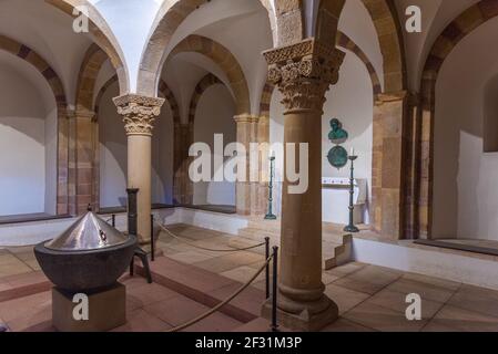 Speyer, Germania, 16 settembre 2020: Interno della cattedrale di Speyer, Germania Foto Stock