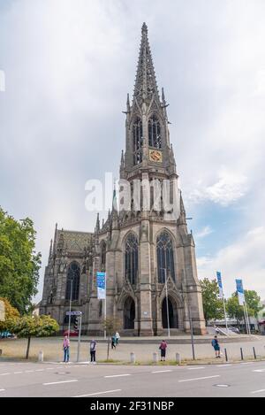 Speyer, Germania, 16 settembre 2020: Vista di Gedächtniskirche a Speyer, Germania Foto Stock