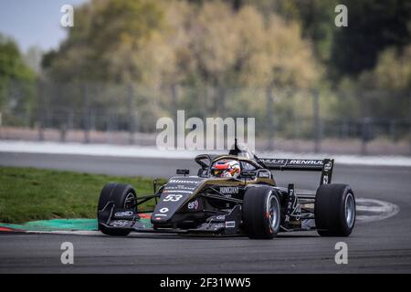 53 PTACEK Petr (cze), Formula Renault Eurocup team BHAITECH, azione durante la Formula Renault Eurocup a Silverstone, Gran Bretagna, dal 10 al 12 maggio 2019 - Foto Gregory Lenenmand/DPPI Foto Stock