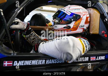 KING Jordan (GBR), Oreca 07 Gibson team Jackie Chan DC racing, portait durante la giornata di prove 2019 le Mans 24 ore, il 2 giugno sul circuito di le Mans, Francia - Foto Julien Delfosse/DPPI Foto Stock
