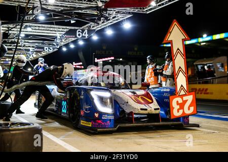 23 BINDER Rene (aut), CANAL Julien (fra), STEVENS Will (gbr), Ligier JSP217 Gibson Panis Barthez Competition, azione durante la 24 le Mans 2019 ore di gara, dal 15 al 16 giugno sul circuito di le Mans, Francia - Foto Antonin Vincent / DPPI Foto Stock