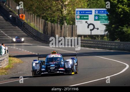 37 HEINEMEIER HANSSON David (DNK), RE Jordan (GBR), TAYLOR Ricky (GBR), Oreca 07 Gibson team Jackie Chan DC Racing, azione durante la 24 le Mans 2019 ore test day, il 2 giugno sul circuito di le Mans, Francia - Photo Antonin Vincent / DPPI Foto Stock