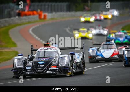 37 HEINEMEIER HANSSON David (DNK), RE Jordan (GBR), TAYLOR Ricky (usa), Oreca 07 Gibson team Jackie Chan DC Racing, azione durante la 24 le Mans 2019 ore di gara, dal 15 al 16 giugno sul circuito di le Mans, Francia - Foto Antonin Vincent / DPPI Foto Stock