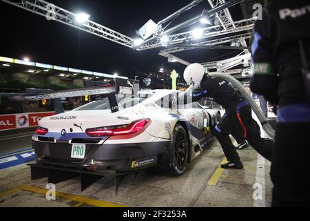 82 da COSTA Antonio Felix (prt), FARFUS Augusto (bra), KROHN Jesse (fin), BMW M8 del team GTE BMW MTEK, in azione durante la gara 2019 le Mans 24 ore, dal 15 al 16 giugno sul circuito di le Mans, Francia - Foto Florent Gooden/DPPI Foto Stock