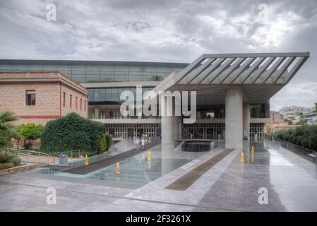 Atene, Grecia, 28 settembre 2020: Vista del museo dell'Acropoli di Atene, Grecia Foto Stock