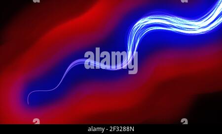 Sfondo artistico astratto. Curva dinamica moderna. Pennellate. Spettro colorato. Neon. Arte moderna colori con inchiostro a base di alcol. Pittura digitale. 4K. Foto Stock