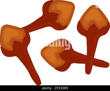 Chiodi di garofano, illustrazione, vettore su sfondo bianco. Illustrazione Vettoriale
