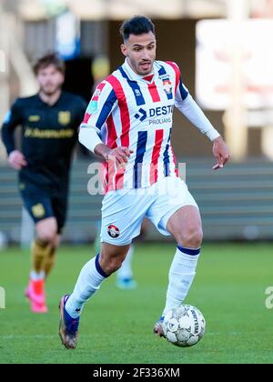 TILBURG, PAESI BASSI - MARZO 13: Vangelis Pavlidis di Willem II durante la partita Eredivisie 2020-2021 tra Willem II e SC Heerenveen a Koning Wi Foto Stock