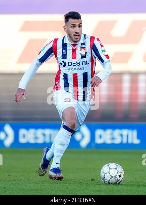 TILBURG, PAESI BASSI - MARZO 13: Vangelis Pavlidis di Willem II durante la partita Eredivisie 2020-2021 tra Willem II e SC Heerenveen a Koning Wi Foto Stock