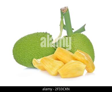 Jackfruit isolati su sfondo bianco Foto Stock