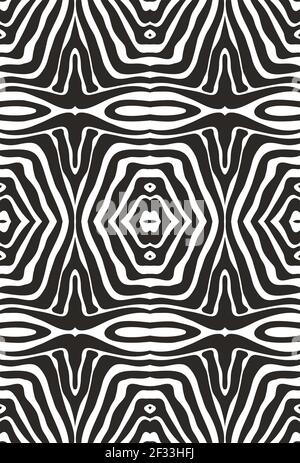 Motivo vettoriale senza cuciture Zebra skin. Stampa animale. Illustrazione Vettoriale