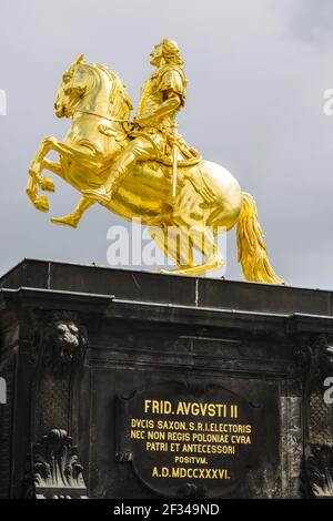 Geografia / viaggio, Germania, Sassonia, pilota d'oro, Dresda, Sassonia, libertà di panorama Foto Stock