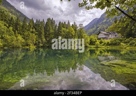 Geografia / viaggio, Germania, Baviera, Christlessee (Lago di Christles), un tarn nella Valle di Trettach, a Oberstdorf, Alto Allgaeu, Freedom-of-Panorama Foto Stock