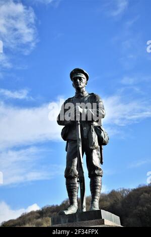 Giornata di sole a Ironbridge, Shropshire, Regno Unito Foto Stock