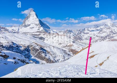 Il Cervino, Zermatt, Vallese, Svizzera Foto Stock