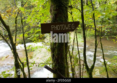 Eistobel passeggiata in Bayern Foto Stock