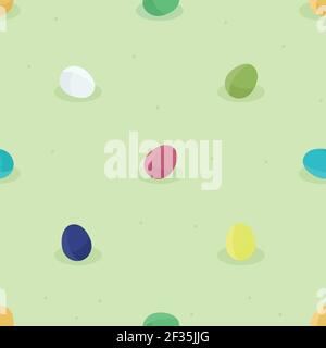 Uova di Pasqua colorate - sfondo vettoriale Illustrazione Vettoriale