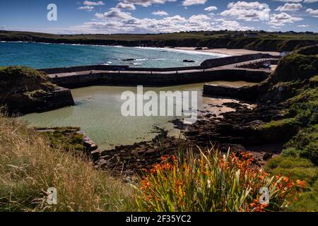 Porto di Ness nell'isola di Lewis nelle Ebridi esterne, Scozia Foto Stock