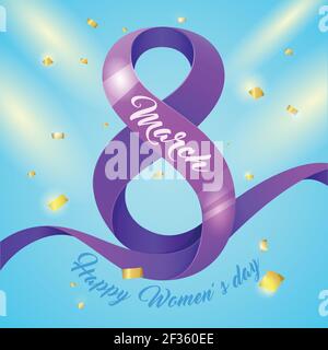 Banner per la Giornata Internazionale delle Donne. Banner per le feste di primavera Illustrazione Vettoriale