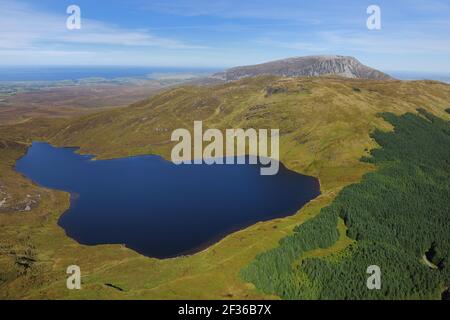 Lough Alng , Derryveagh Mountains, County Donegal GPS: Latitudine: N 55°4.098' (55°4'5.9') GPS: Longitudine: W 8°2.564' (8°2'33.8') altitudine: 585.00m Foto Stock