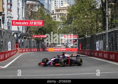 Giuliano Alesi, Trident, azione nel campionato FIA Formula 2 2019 in Azerbaigian a Baku dal 26 al 28 aprile - Foto Sebastiaan Rozendaal/agenzia fotografica olandese/DPPI Foto Stock