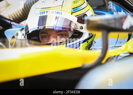 Luca Ghiotto, UNI-Virtuosi Racing, ritratto durante il campionato FIA Formula 2 2019 in Azerbaigian a Baku dal 26 al 28 aprile - Foto Sebastiaan Rozendaal/agenzia fotografica olandese/DPPI Foto Stock