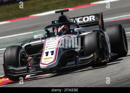 11 ILOTT Callum, Sauber Junior Team by Charouz, azione durante il campionato FIA Formula 2 2019 in Spagna a Barcellona dal 10 al 12 maggio - Foto Diederik van der Laan/agenzia fotografica olandese/DPPI Foto Stock