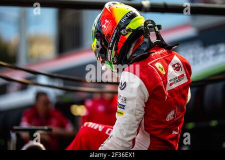 SCHUMACHER Mick, Prema Racing, ritratto durante il campionato FIA Formula 2 2019 a Monaco dal 23 al 25 maggio - Foto Thomas Fenetre/DPPI Foto Stock